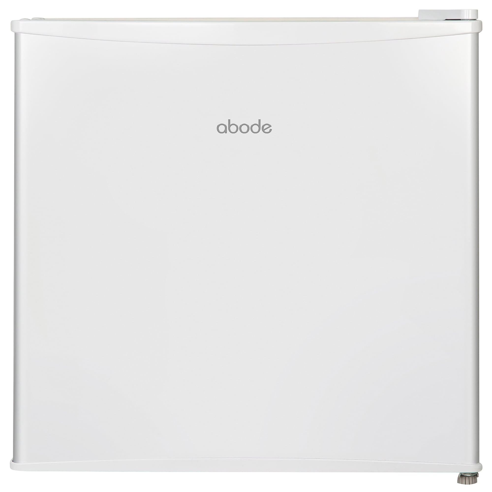 Abode Table Top Mini Fridge White Freestanding 43 Litre Capacity with Reversible Door & Ice Box, Adjustable Feet & 1 Wire Shelf ATTF0E1W (White)