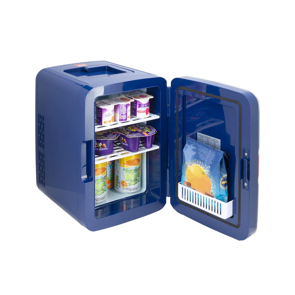 SENSIOHOME 10L Mini Fridge Cooler & Warmer for Drinks, Food, Skincare, Beauty, Makeup, Medicine, Insulin, Milk, AC+DC, 12v, UK & EU Plug, Portable, For Home, Bedroom, Travel, Camping, Car, Gaming, Uni