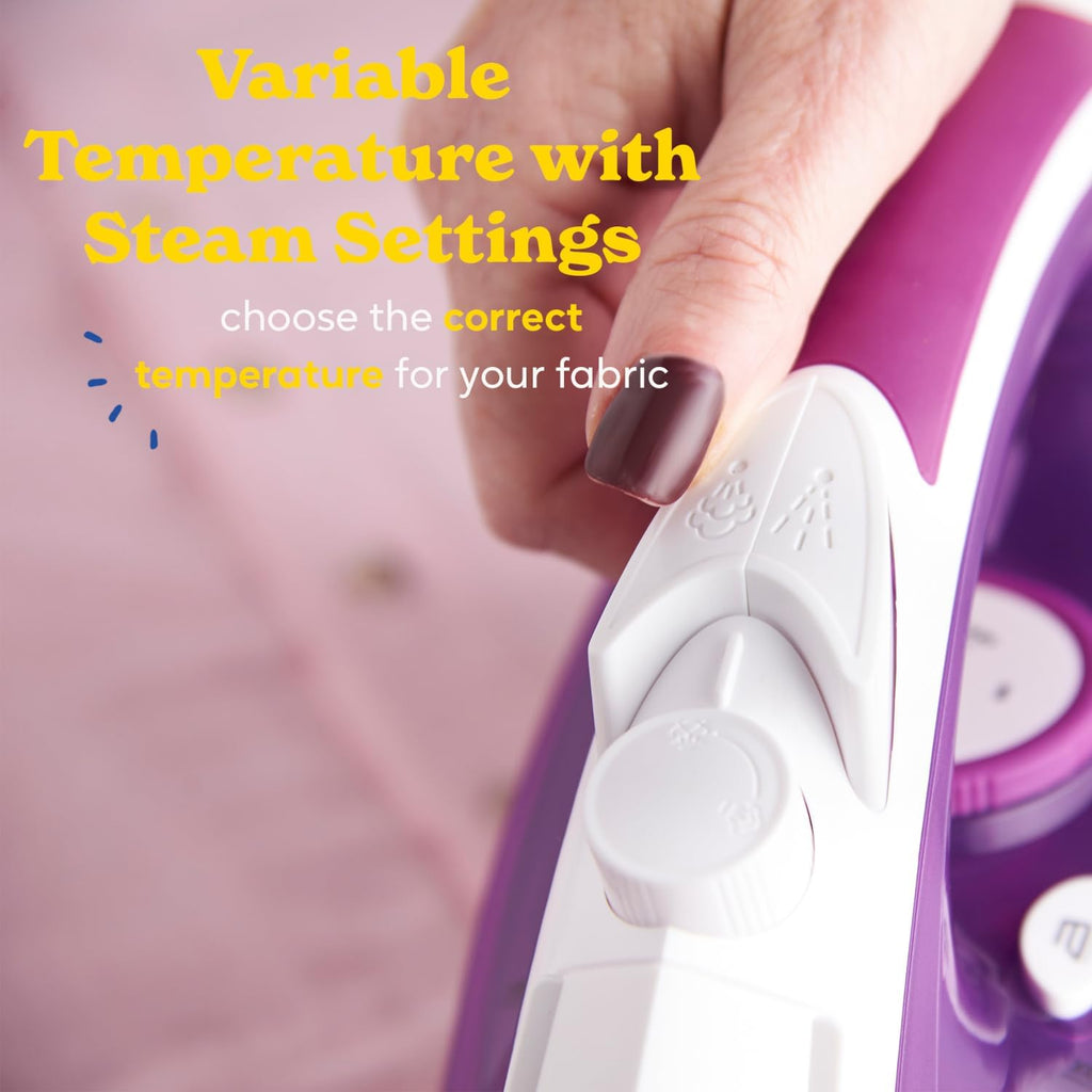 Russell Hobbs Supreme Steam Iron, Powerful Vertical steam Function, Non-Stick Stainless Steel Soleplate, Easy Fill 300ml Water Tank, 110g Steam Shot, 40g Continuous steam, 2m Cord, 2400W, 23060