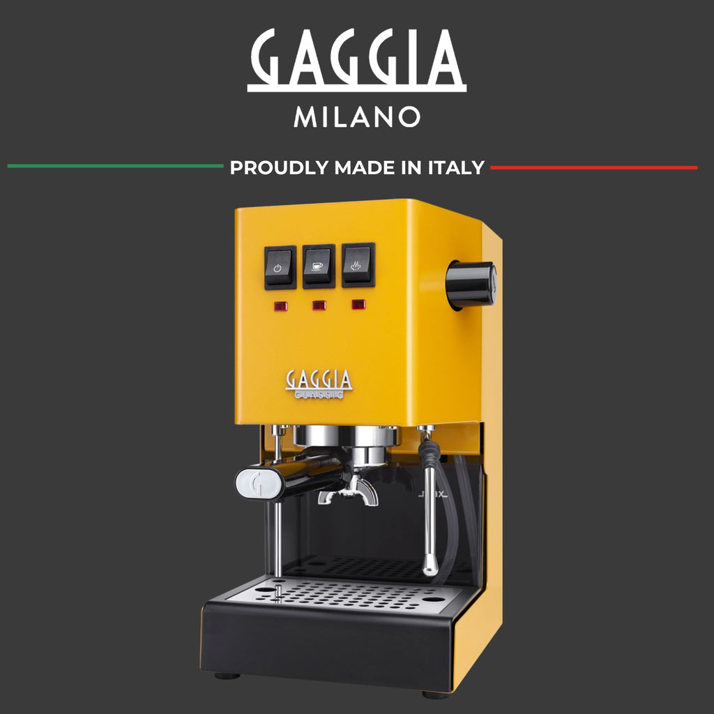 Gaggia Classic E24 Evo Pro Manual Espresso Coffee Machine Maker with Brass Boiler & Solenoid Valve - Cherry Red