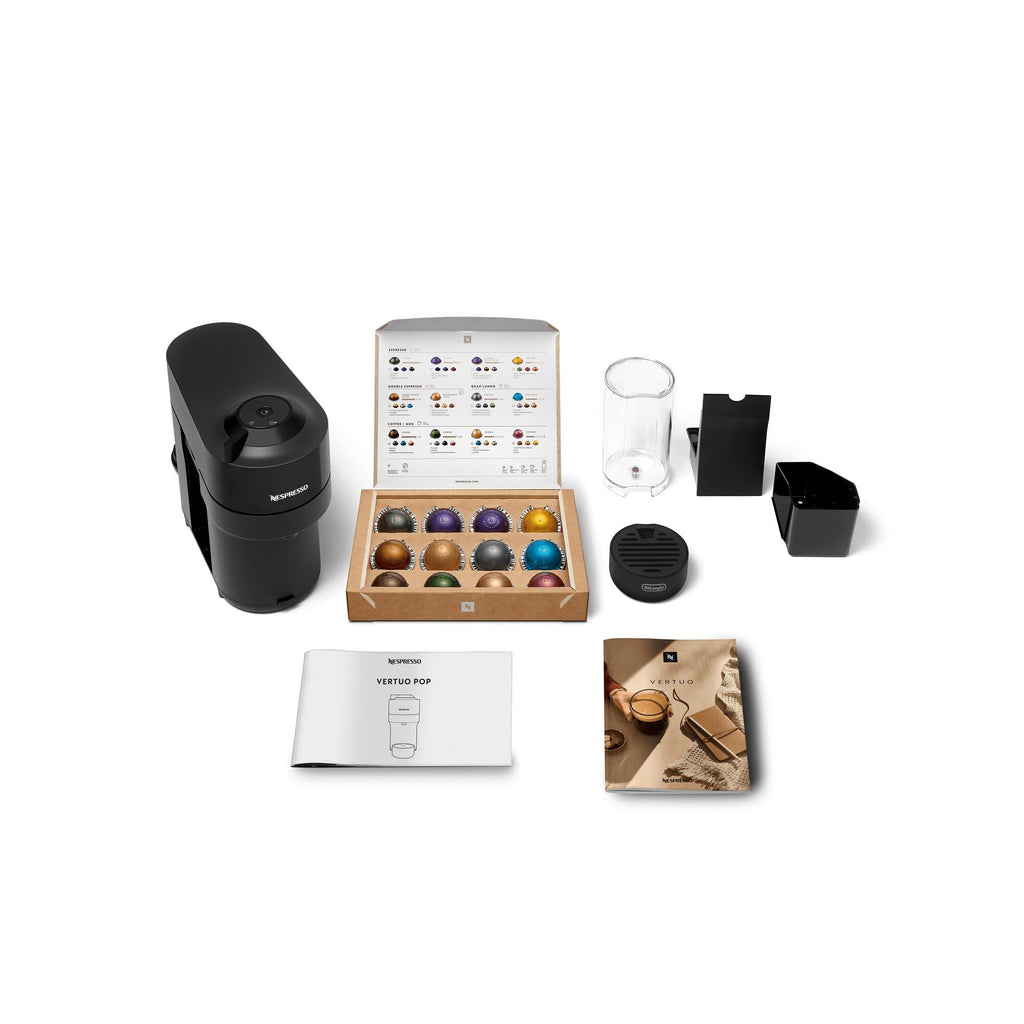 Nespresso Vertuo Pop Coffee Machine by De'Longhi, Over 40 Varieties of Pods, 6 Coffee Cup Sizes, Espresso, Cappuccino, Starter Capsule Set Included, ENV90.P, Pink