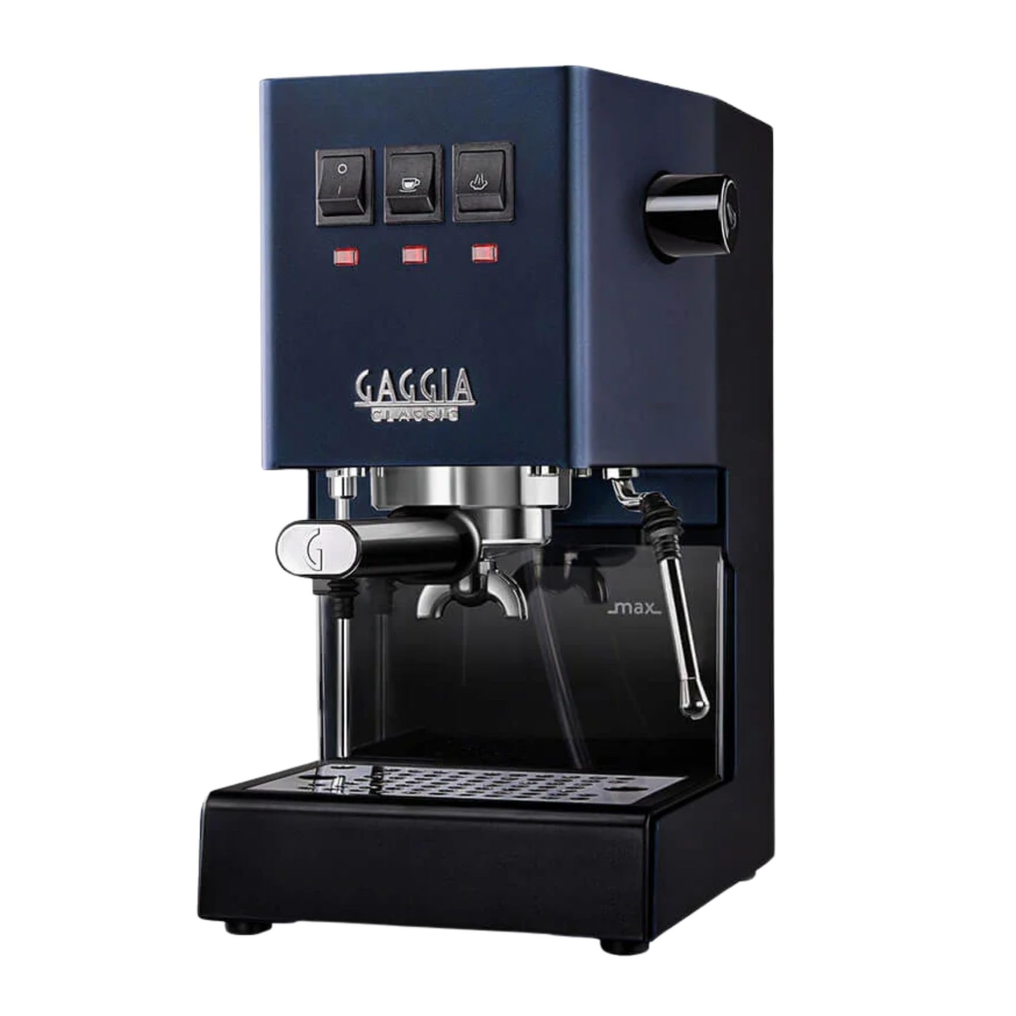 Gaggia Classic E24 Evo Pro Manual Espresso Coffee Machine Maker with Brass Boiler & Solenoid Valve - Cherry Red
