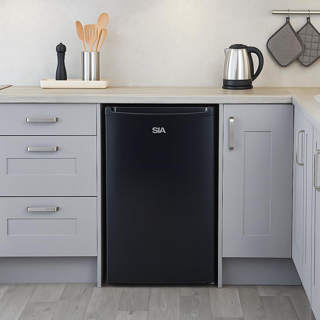 SIA LFS01WH 48cm White Freestanding 91L Under Counter Larder Fridge