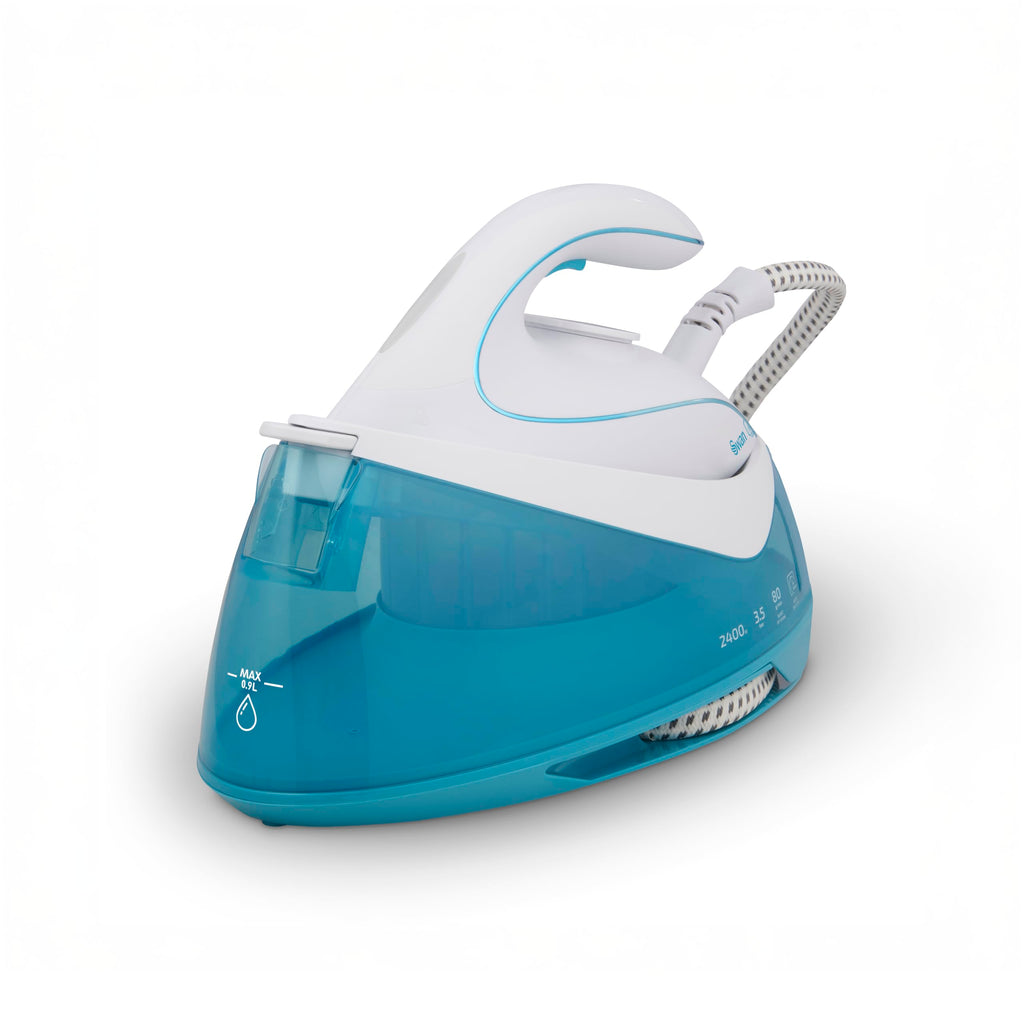 Swan SI16410N 2-in-1 Cord or Cordless Steam Press Iron, Non-Stick Ceramic Soleplate, 2800W, Blue