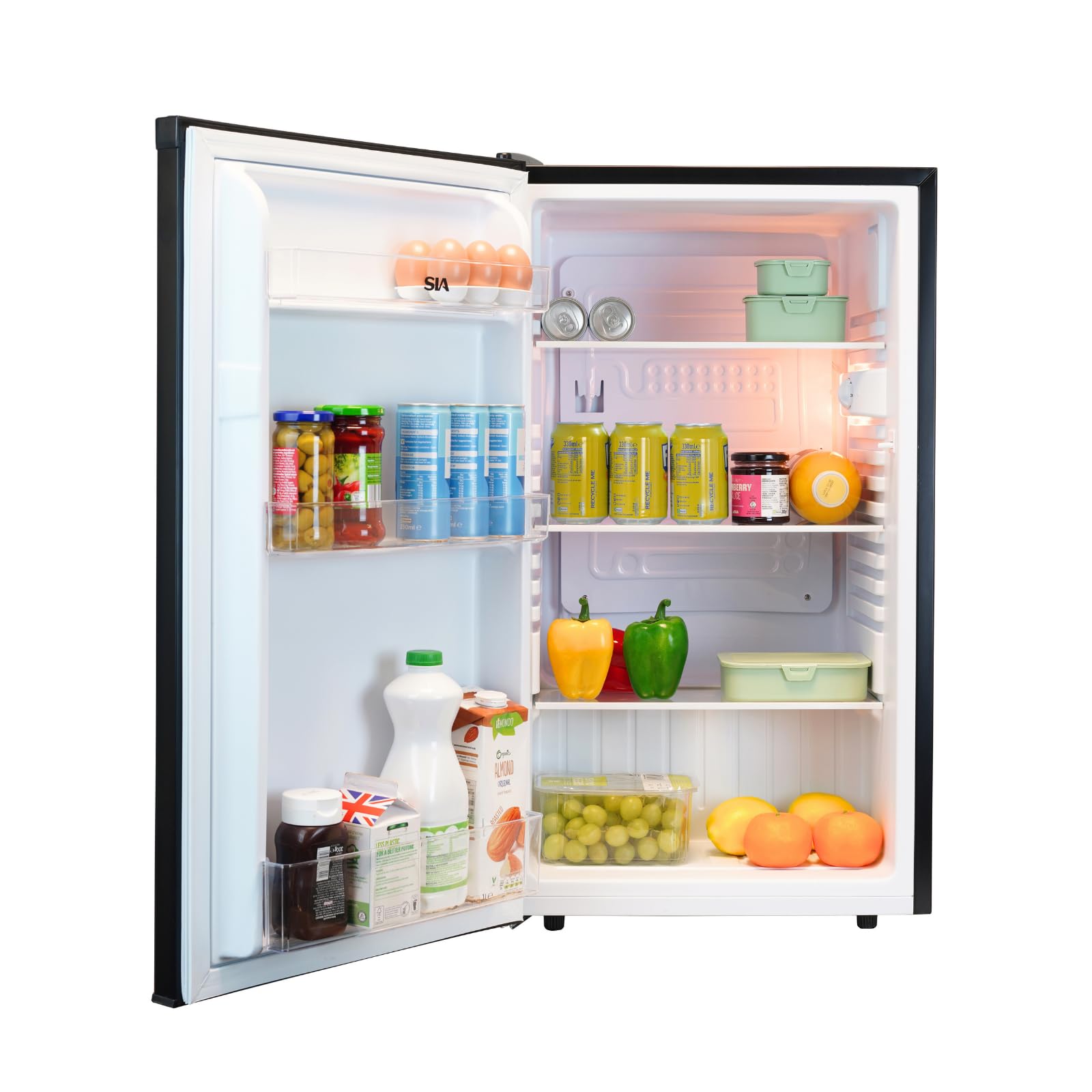 SIA LFS01WH 48cm White Freestanding 91L Under Counter Larder Fridge