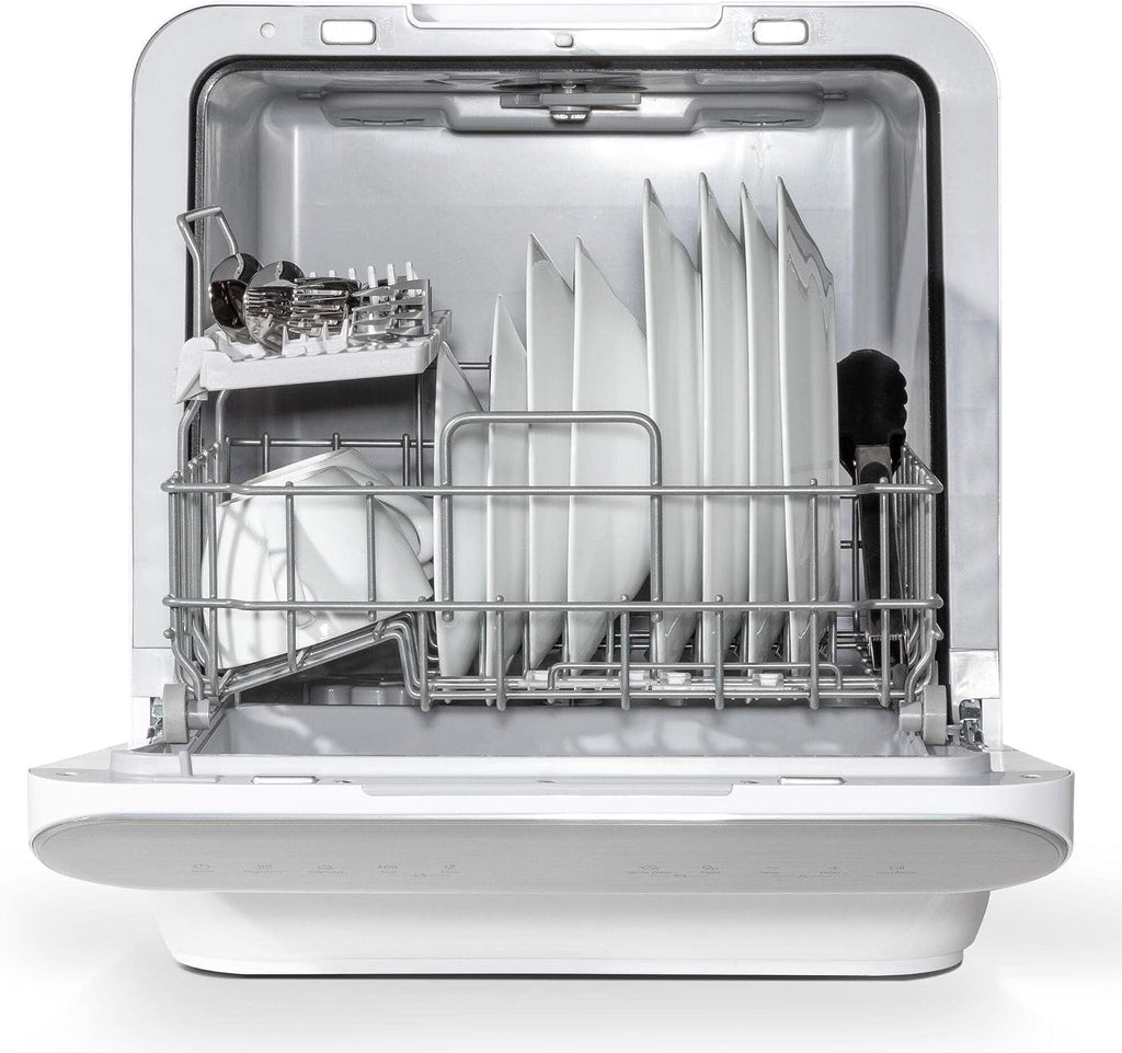 Baridi Mini Portable Tabletop 6L Dishwasher with 3 Place Settings, 7 Wash Functions - DH72