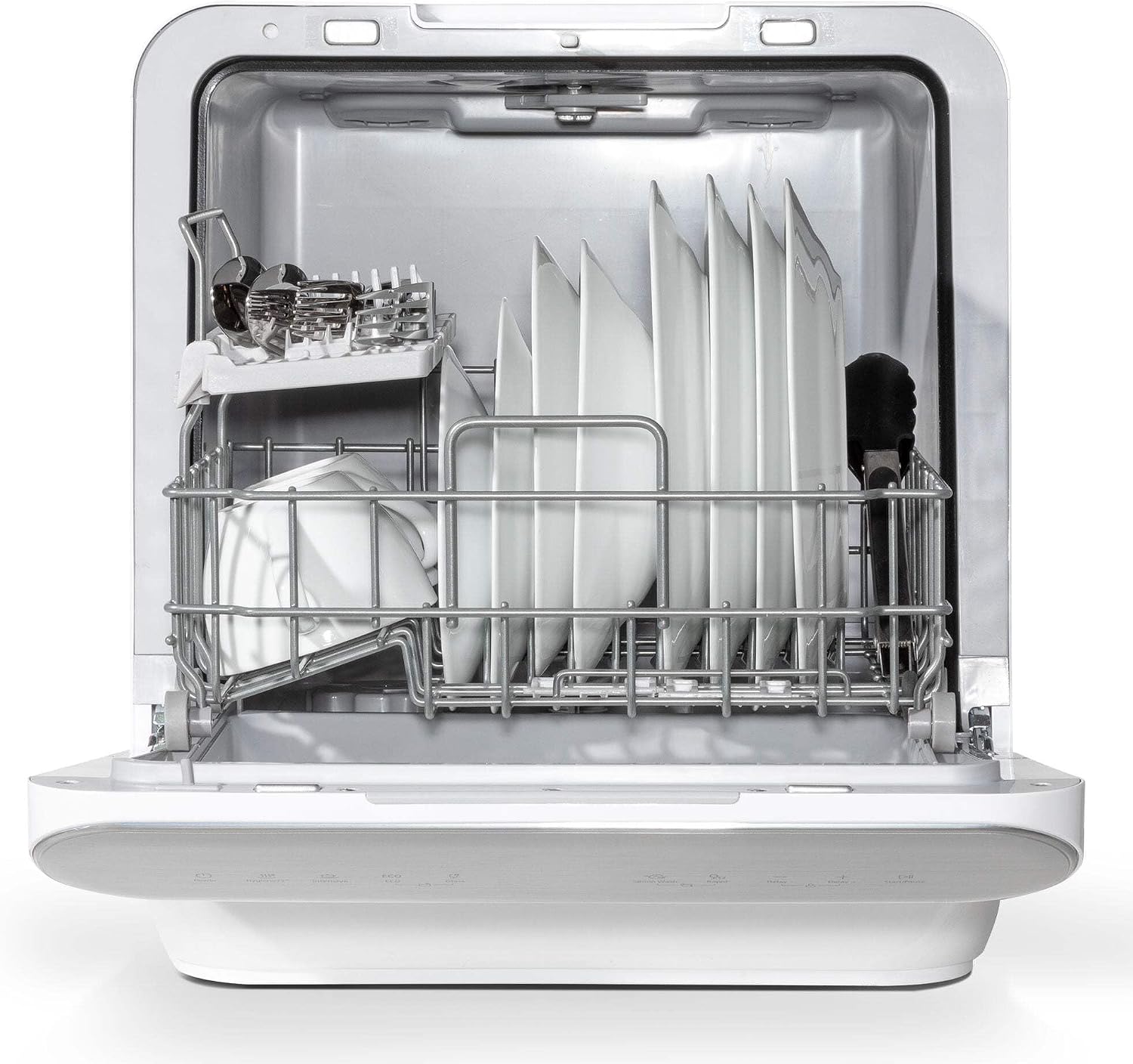 Baridi Mini Portable Tabletop 6L Dishwasher with 3 Place Settings, 7 Wash Functions - DH72