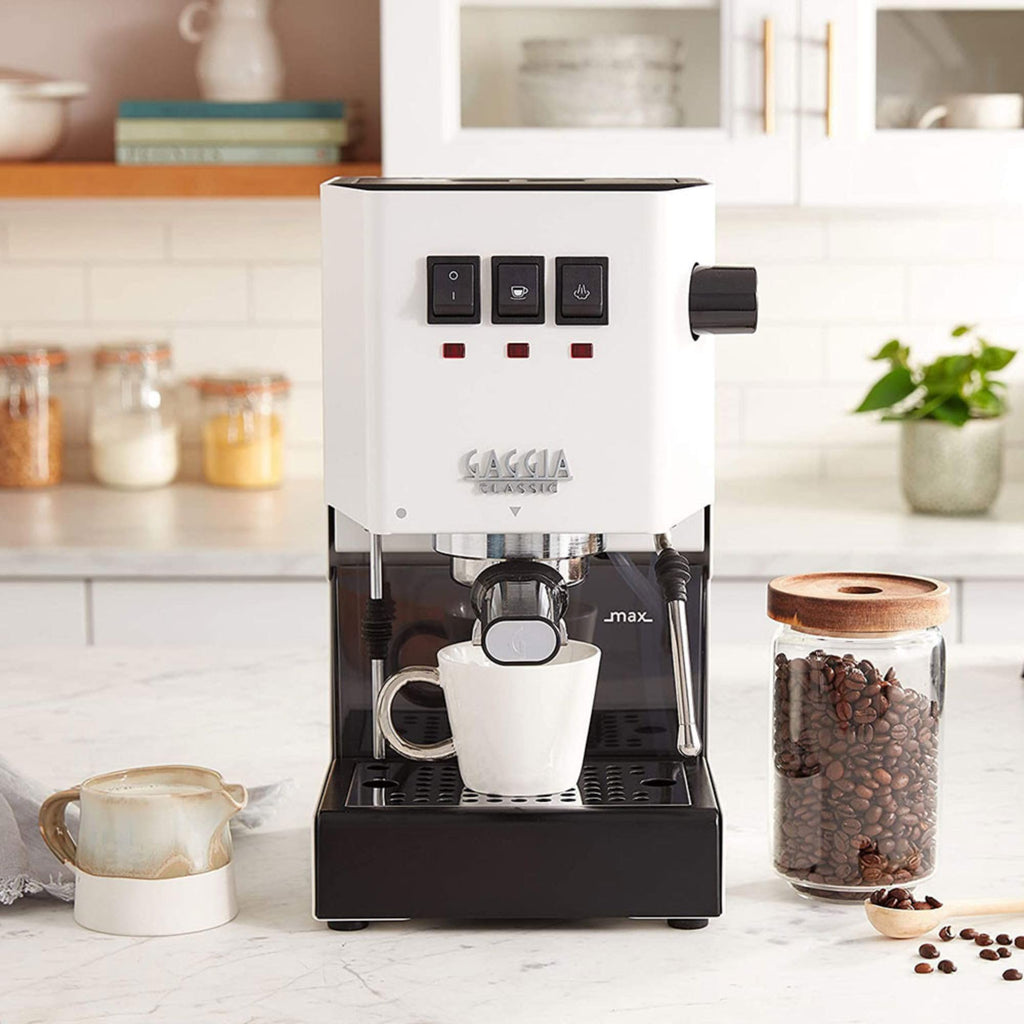 Gaggia Classic E24 Evo Pro Manual Espresso Coffee Machine Maker with Brass Boiler & Solenoid Valve - Cherry Red