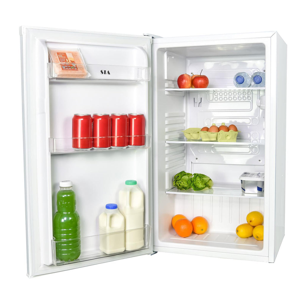 SIA LFS01WH 48cm White Freestanding 91L Under Counter Larder Fridge