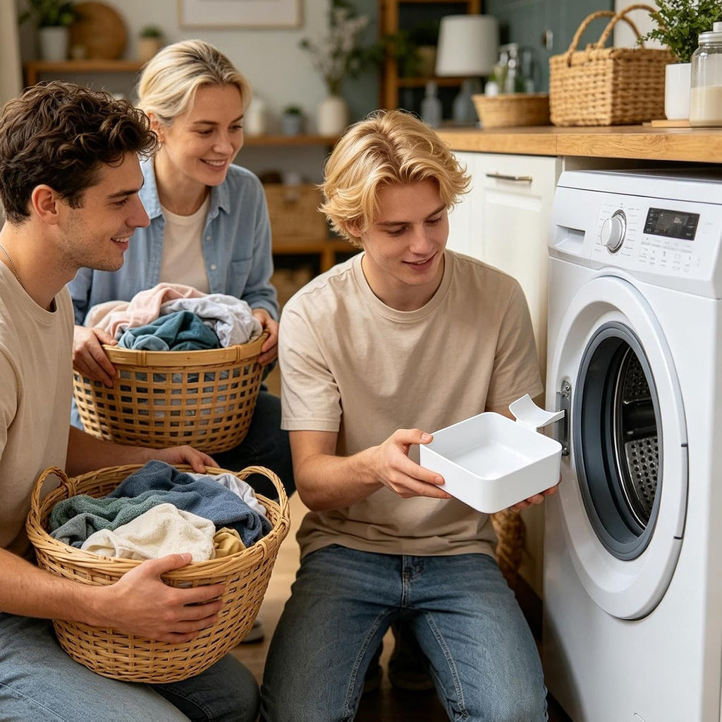 Washer Drip Pan | Leak-Proof Tight Fit Easy Install | Washing Machine Drain Funnel | for Basement Apartment Mobile Home Garage Homeowners Landlords Residents